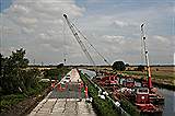 Boats at Medge Hall railway Reconstruction (August 2009)