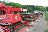 Temporary steelwork, Conisbrough railway bridge --- June -- 2016